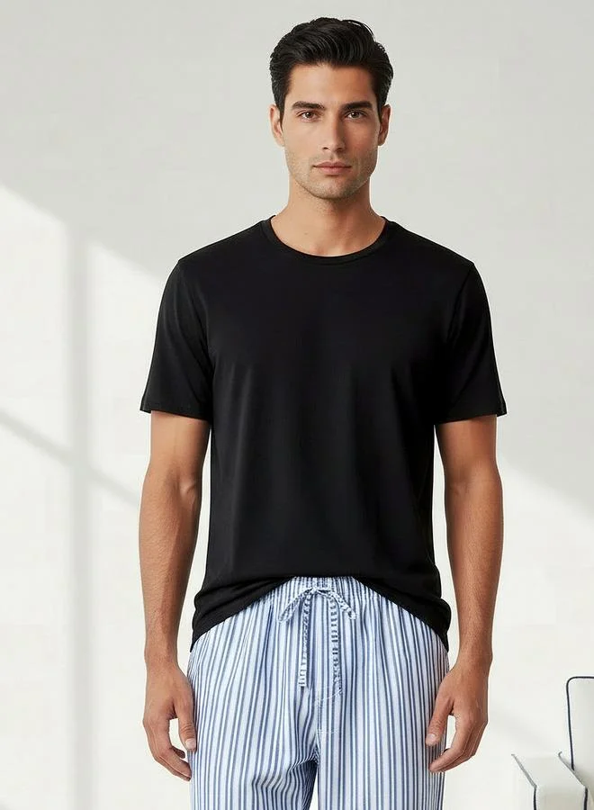 Splash FAV  Men Cotton Striped Nightwear Set for Men | Best Price UAE